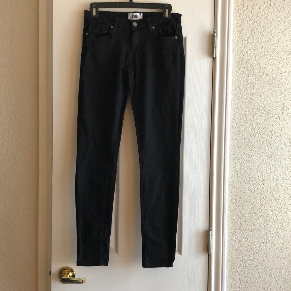 Paige Ultra Skinny Black Jeans